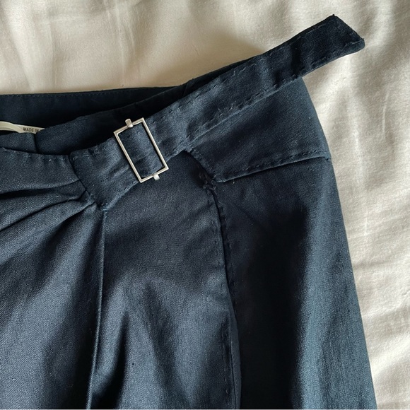 Max Studio Special Edition Black Linen Blend Skort • Size 10 - Picture 9 of 16